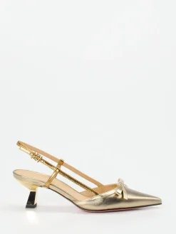 Damen Konstantin Starke – Slingback-Pumps aus Metallicleder