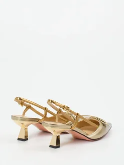 Damen Konstantin Starke – Slingback-Pumps aus Metallicleder