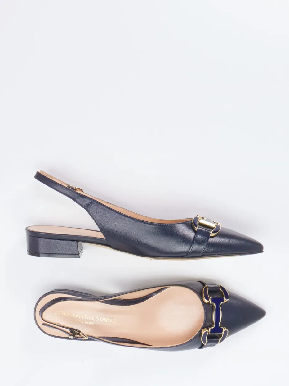 Damen Konstantin Starke – Slingpumps aus Lammleder Dunkel