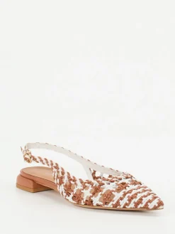 Damen Konstantin Starke – Slingpumps aus Flechtleder rostbraun