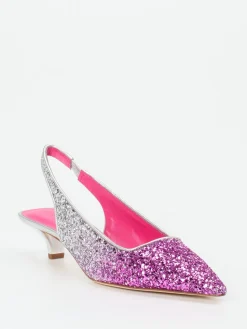 – Slingpumps aus Metallicleder Pink*Konstantin Starke Discount
