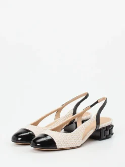 – Slingpumps aus Tweed und Lackleder*Konstantin Starke Sale