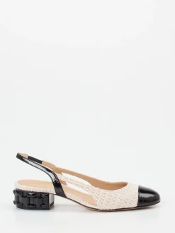– Slingpumps aus Tweed und Lackleder*Konstantin Starke Sale