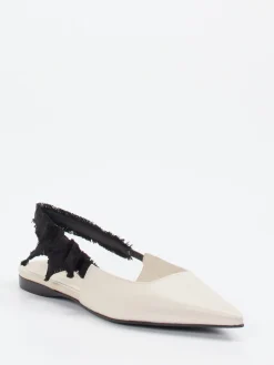 Damen Konstantin Starke – Slingpumps aus Kalbleder cremeweiß