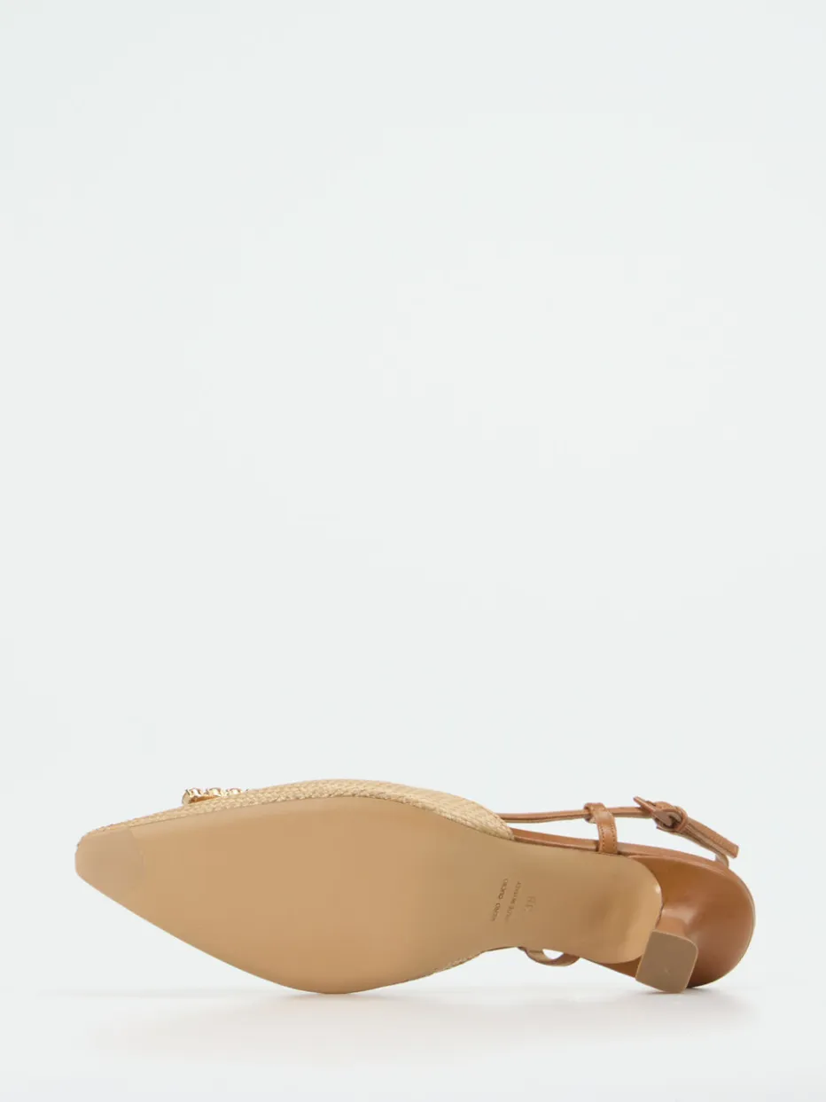 Damen Konstantin Starke – Slingpumps aus Flechtleder Beige