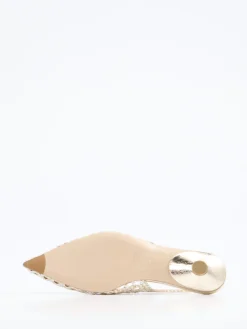 – Slingpumps aus Flechtleder Gold*Konstantin Starke Discount