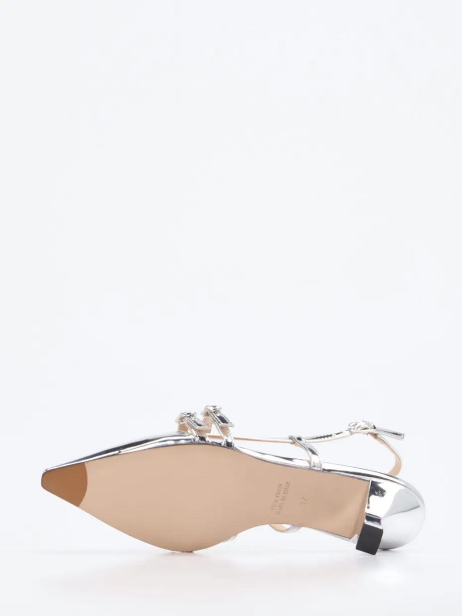 – Slingpumps aus Metallicleder*Konstantin Starke Discount