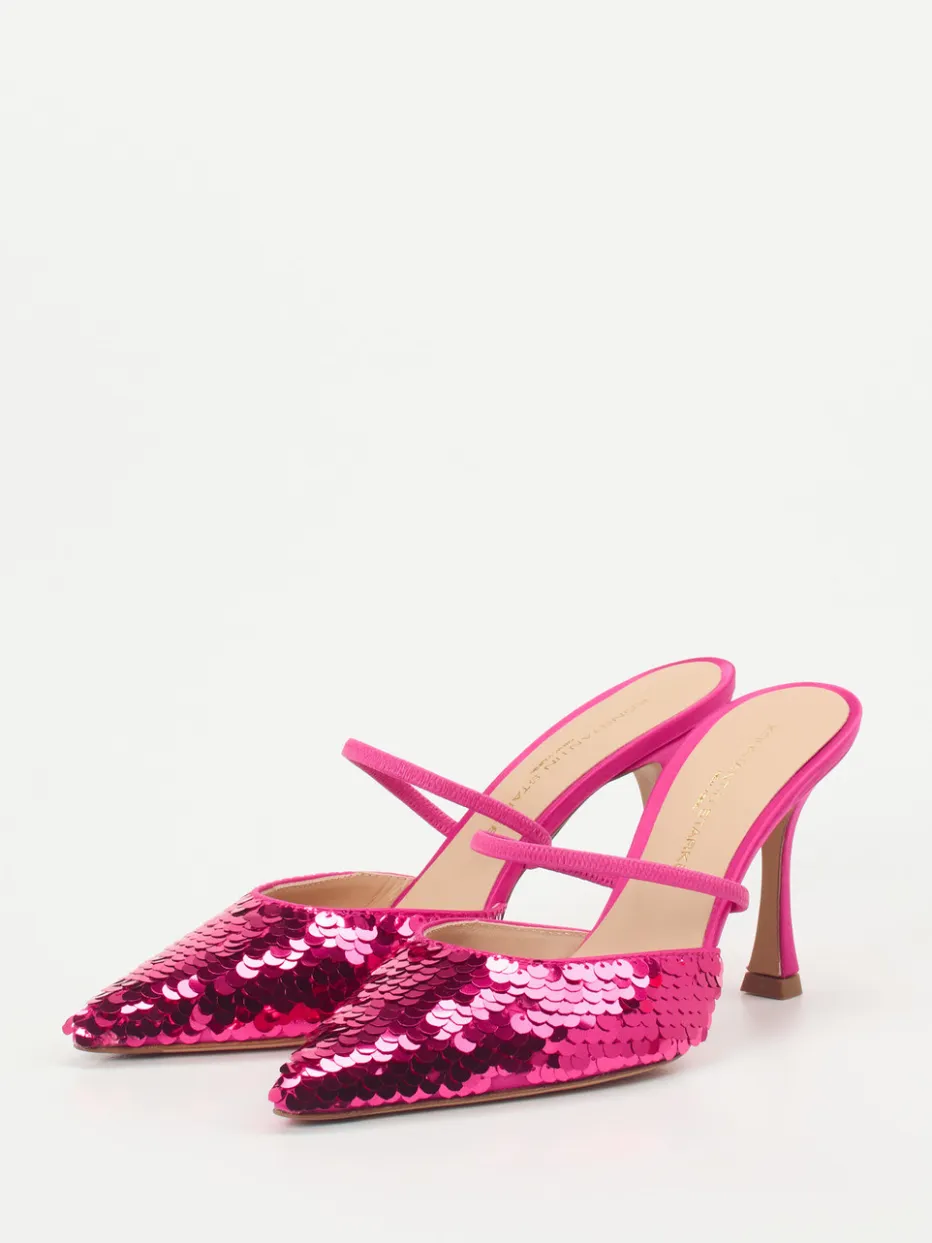 Damen Konstantin Starke – Slingpumps aus Metallic mit Pailletten