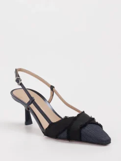 – Slingpumps aus Textil Dunkel*Konstantin Starke Discount
