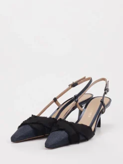 – Slingpumps aus Textil Dunkel*Konstantin Starke Discount