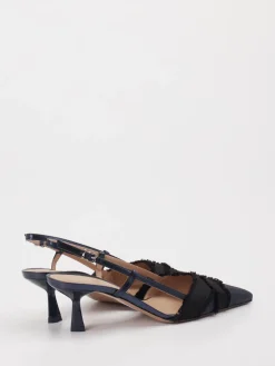 – Slingpumps aus Textil Dunkel*Konstantin Starke Discount