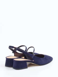 Damen Konstantin Starke – Slingpumps aus Veloursleder Dunkel