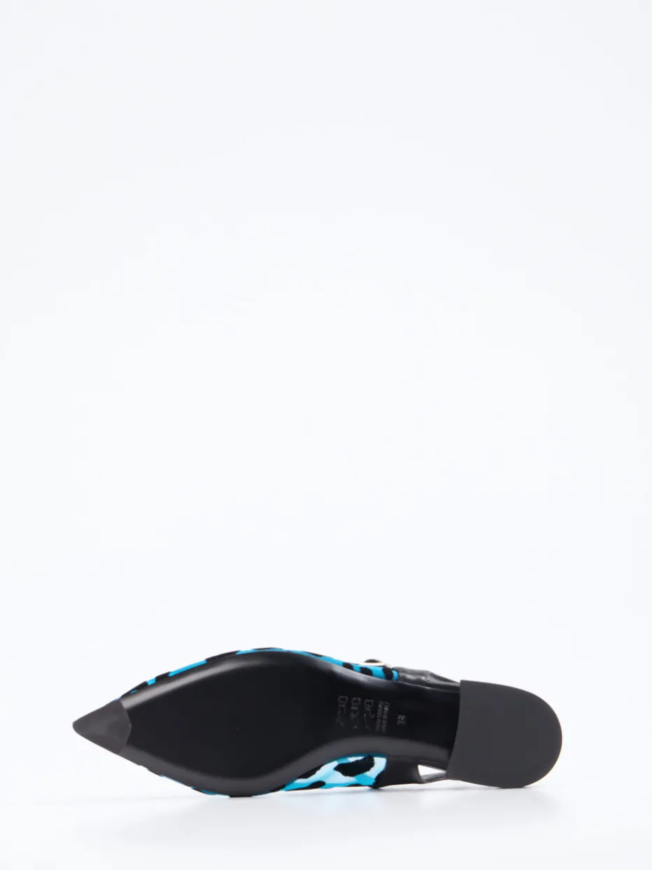 Damen Konstantin Starke – Slingpumps aus Netz in Türkisblau