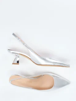 Damen Konstantin Starke – Slingpumps aus Metallicleder