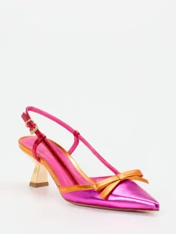 Damen Konstantin Starke – Slingpumps aus Metallicleder