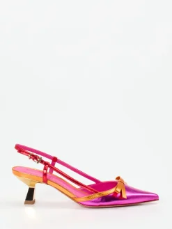 Damen Konstantin Starke – Slingpumps aus Metallicleder