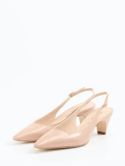 – Slingpumps aus Lack-Ziegenleder Nude*Konstantin Starke Online