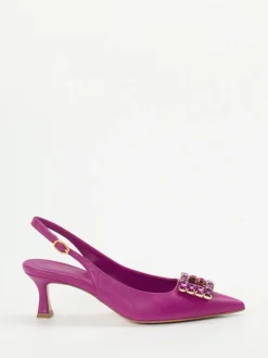 Damen Konstantin Starke – Slingpumps aus Lammleder Fuchsia