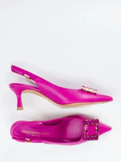 Damen Konstantin Starke – Slingpumps aus Lammleder Fuchsia