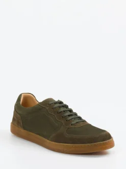 Herren Konstantin Starke – Sneaker aus Veloursleder oliv