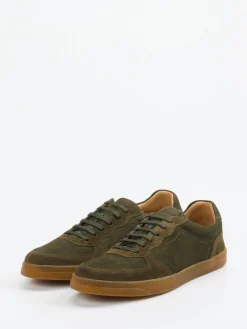 Herren Konstantin Starke – Sneaker aus Veloursleder oliv