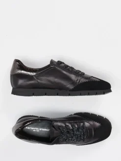 Damen Konstantin Starke – Sneaker aus Lammleder mit Metallicdetail