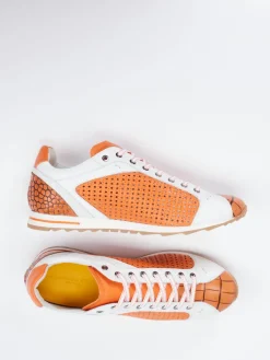 Herren Konstantin Starke – Sneaker aus geprägtem Leder Orange