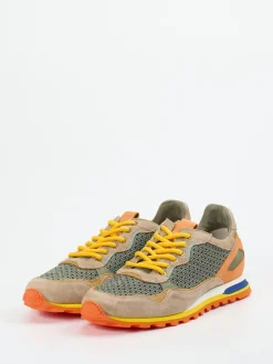 – Sneaker aus Leder und Mesh Beige*Konstantin Starke Discount