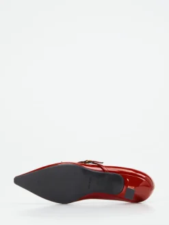 Damen Konstantin Starke – Spangenpumps aus Lackleder dunkel