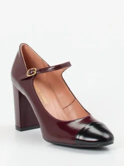 – Spangenpumps aus Hochglanzleder Bordeaux*Konstantin Starke Discount
