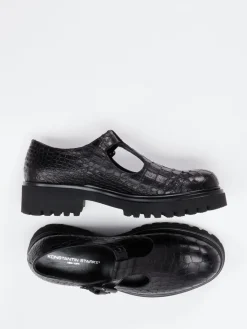 Damen Konstantin Starke – Spangenpumps aus geprägtem Leder