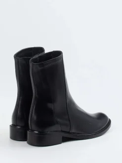 Damen Konstantin Starke – Stiefelette aus Glattleder Schwarz