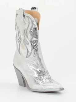 Damen Konstantin Starke – Stiefeletten aus Metallic-Leder