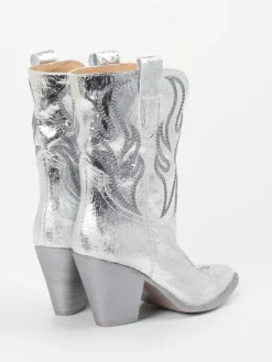 Damen Konstantin Starke – Stiefeletten aus Metallic-Leder