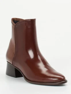 Damen Konstantin Starke – Stiefeletten aus Lammleder schoko