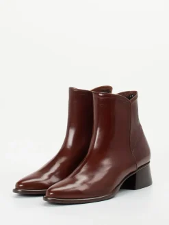 Damen Konstantin Starke – Stiefeletten aus Lammleder schoko