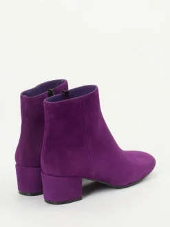 Damen Konstantin Starke – Stiefelette aus Veloursleder Violett