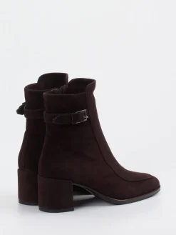 Damen Konstantin Starke – Stiefeletten aus Veloursleder Dunkel