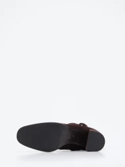 Damen Konstantin Starke – Stiefeletten aus Veloursleder Dunkel