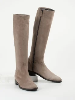 Damen Konstantin Starke – Stiefel aus Veloursleder in Taupe