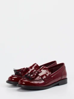 Damen Konstantin Starke – Tassel Loafer aus Lackleder Bordeaux