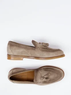 – Tassel Loafer aus Veloursleder Taupe*Konstantin Starke Best