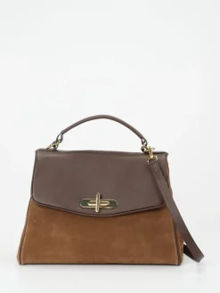 Damen Konstantin Starke – Top-Handle-Bag aus Kalbleder Cognac