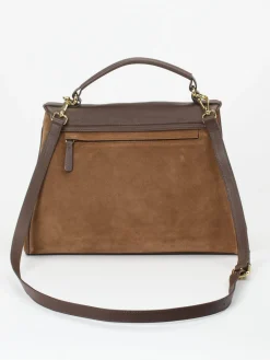 Damen Konstantin Starke – Top-Handle-Bag aus Kalbleder Cognac