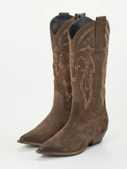 Damen Konstantin Starke – Westernstiefel aus Veloursleder