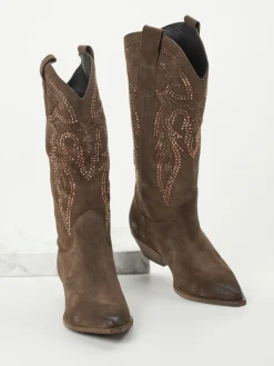 Damen Konstantin Starke – Westernstiefel aus Veloursleder