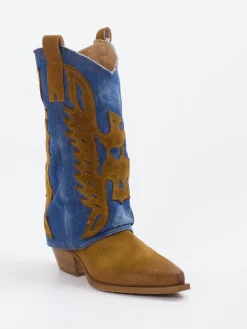 – Westernstiefel aus Veloursleder*Konstantin Starke Sale