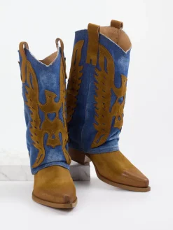 – Westernstiefel aus Veloursleder*Konstantin Starke Sale