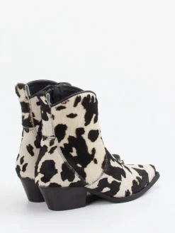 Damen Konstantin Starke – Western-Stiefeletten aus Ponyfell