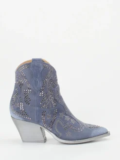 Damen Konstantin Starke – Western-Stiefelette aus Veloursleder